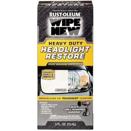 Rust-Oleum 6018426 New Chenille & Microfiber Headlight Restore Wipes Kit